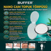 BUFFER® Nano Cam Topuk Törpüsü, Şeffaf Ayak Bakım Törpüsü, Nasır ve Ölü Deri Temizleyici Aparat