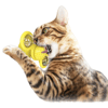 BUFFER® Pet Malzemeleri Vantuzlu Fırıldak Toplu Dönen Şeffaf Depo Tasarım İnteraktif Kedi Oyuncağı
