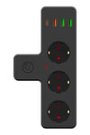 BUFFER® Termal Akım Korumalı 3 Adet Soket,3 Adet USB ve 1 Adet Type-C Girişli 20w Priz Model 3397