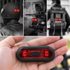 BUFFER USB Şarjlı Kırmızı LED Kask Flaşörü, Açma Kapama Düğmeli Siyah Oval Gövde, USB Kablolu 8,8 x 3,7 cm Kask Aydınlatma Işığı