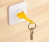 BUFFER® Yapışkanlı Priz Görünümlü Kapı Duvar Tipi Anahtarlık Askılık