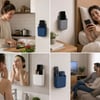 BUFFER® Yapışkanlı Telefon ve Kumanda Tutucu Organizer, Duvara Güçlü Yapışan Çok Amaçlı Eşya Toparlayıcı