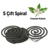 BUFFER® Yasemin Kokulu 5 Çift (10 Adet) Spiral Sinek ve Haşere Kovucu Spiral