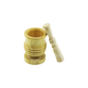 Büyük Boy  Lüx Ahşap Havan Sarımsak Dövecek Ç: 8.3cm--d: 7cm--y: 12cm Fileli Ambalaj Bx40