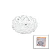 Büyük Cam - Dıamond Kristal Şekil Yuvarlak Küllük Çap: 12.8cm - D: 5.2cm Bx40
