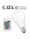CATA CT 4058 9W Led Ampul RGB Kumandalı