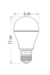 CATA CT 4259 12W Sensörlü Led Ampul 6400K Beyaz Işık