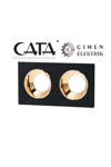 CATA CT 5056 Jaguar Siyah Bakır İkili Spot Kasası