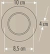 CATA CT 5258 Siyah Kasa Zepra Led Spot 6W 3 Renkli