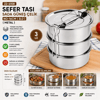 Çelik 3lü Metal Sefer Tası Taşıma Kulp=bağlama Kancalı Bx40