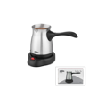 Çelik Elektrikli Cezve Türk Kahve Makinesi - 6fincan=500ml 360° Kablosuz Kullanım Katlanır Kulp 600w Scm-9039 Bx40