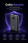Cep Telefonu Uyumlu 10000 mAh Dijital Göstergeli Hızlı Şarj Powerbank