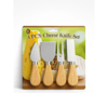 Cheese Knife Set 4pcs Peynir Bıçak Seti Ahşap Bambu Saplı Bx40