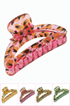 Çiçek Desenli Oval Mandal Toka 8 cm