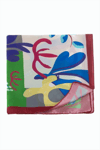 Çiçek Desenli Zr Şifon Fular 50*50 cm