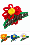 Çiçek Tüylü Mandal Toka 11 cm
