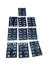 Çiçekli 10x14cm Tüp Kına Desen Çıkartma Şablonu 12 Parça Bx40