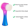 Çift İşlevli Renkli Cilt Yüz Temizleme Fırçası Peeling Masaj Etkili Gözenek Temizleyici Alet Bx40