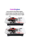 Çift kişilik kollu joystickli retro oyun konsolu oyunlu çok renkli bluetoothsuz - Elektronik