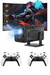 Çift Kollu Game Box Projeksiyon Cihazı Kumandalı Android Tv Dahili Hoparlör Yeni Nesil