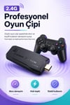 Çift Kollu Kablosuz Oyun Konsolu TV Bağlantılı Klasik Oyunlar İçin Pratik Set