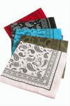 Çini Desenli Keten Bandana 50*50