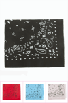 Çini Desenli Keten Bandana 50*50