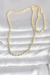 CM 14K Gold Renk Top Zincirli Model 60 cm Kadın Kolye