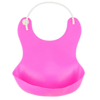 Çocuk Bebek Mama Önlüğü Dökülme Engelleyici Bükülebilir Pembe Bx40