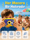Çocuk Fotoğraf Makinesi HD Video Kayıt Özellikli 2.0 İnç Ekranlı Type-C Şarjlı Dijital Kamera