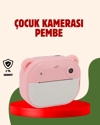 Çocuklar İçin Şipşak Yazıcı Kamera 24MP HD Çift Lensli Termal Baskılı