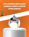 Çok Amaçlı Katlanabilir Güneş Enerjili Kamp Lambası – Masa Üstü ve Asılabilir Kullanım