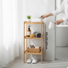 Çok Amaçlı Raf - Organizer 3 Katlı Ahşap - Bambu 36x32x80cm Bx40