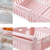 Çok Amaçlı Uzayıp Kısalabilir Buzdolabı Düzenleyici Sepeti Rafı Bx40