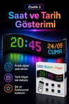 Çok Fonksiyonlu LED Matrix Panel Kayan Yazı Tabelası Saat Tarih Ve Metin Destekli