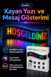Çok Fonksiyonlu LED Matrix Panel Kayan Yazı Tabelası Saat Tarih Ve Metin Destekli