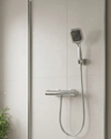 Çok Fonksiyonlu Siyah El Duşu Seti Spiral Hortum ve Duş Askısı Banyo Duş Başlığı