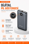Çok Girişli 10000 mAh Powerbank 22.5W Hızlı Şarj Destekli Mobil Batarya