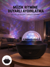 Çok Renkli Projektör Lamba Disko Topu Gece Lambası Kablosuz