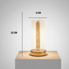 Dalgalı Silindirik Kristal Çizgili Model Led Masa Lambası – Gold Tabanlı, Dokunmatik, 3 Renk Işık Modlu, Şarjlı Modern Dekoratif Gece Lambası Bx40