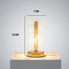 Dalgalı Silindirik Kristal Kareli Model Led Masa Lambası – Gold Tabanlı, Dokunmatik, 3 Renk Işık Modlu, Şarjlı Modern Dekoratif Gece Lambası Bx40