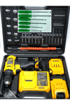 Darbeli kablosuz matkap 21 watt 20 volt anahtarsız mandren 2 akü 2 yıl garantili set