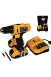 Darbeli kablosuz matkap 600 watt 14 volt anahtarsız mandren 3 akü 27 parça setli