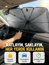 Dayanıklı UPE Alaşımlı Şemsiye Tipi Araç Güneşliği - Kolay Katlanır Yeni Nesil
