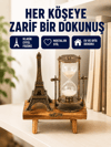 Dekoratif Kum Saati – Ahşap Malzeme, Hediyelik Masa Aksesuarı