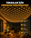Dekoratif LED File Işık Ağ Tasarımlı Balkon Bahçe ve Oda Aydınlatması