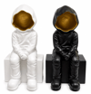 Dekoratif Polyester Oturan Astronot Biblosu Alk5302