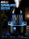 Denizanası Tasarımlı Ultrasonik Hava Nemlendirici RGB LED Işıklı Sessiz Buhar Makinesi Zaman Ayarlı