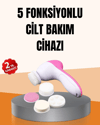 Derin Temizleme ve Masaj İçin 5 Başlıklı Yüz Cilt Bakım Aleti