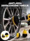 Derinlemesine Temizlik İçin Dayanıklı Kıllı Matkap Fırçası Başlığı